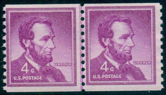 SCOTT # 1058 LINE PAIR, MINT, OG, NH, GREAT PRICE!