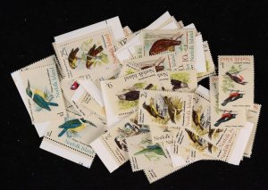 Norfolk Island 1970 Birds set 1c-$1, 5 sets. MNH **. SG 103-117 cat £115. (75).