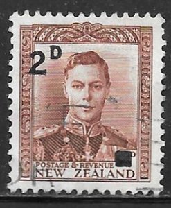 New Zealand 243: 2d on 1.5d George VI, used, F-VF