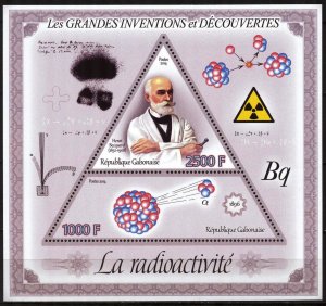 Gabon 2014 Inventors Henri Becquerel Radioactivity Sheet MNH