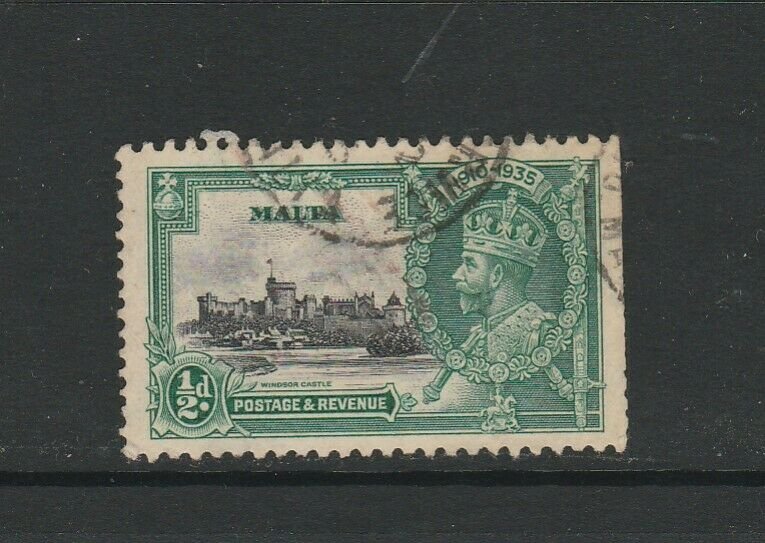 Malta 1935 Silver Jubilee /2d LIGHTNING CONDUCTOR Used SG 210c but