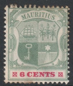 Mauritius Scott 103 - SG131, 1895 Victoria 6c MH*