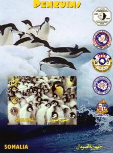 Somalia 2004 Penguins-IGY-Antartica-Rotary-Lions Int.SS Imperforated MNH VF