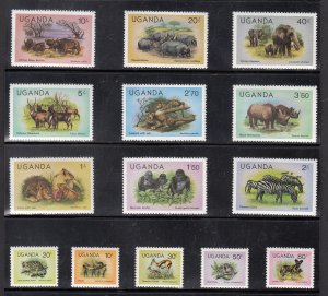 Uganda Scott #279-292 MNH