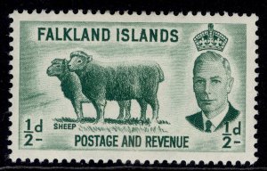 Falkland Islands Gvi SG172, 1/2 D Green, M Mint-