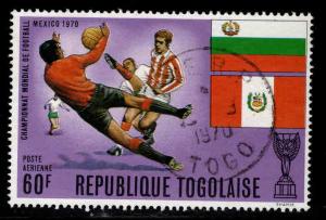 TOGO Scott C131 Used world cup flag stamp