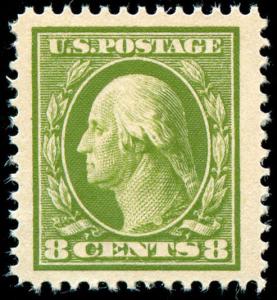 momen: US Stamps #380 Mint OG XF-SUP Jumbo