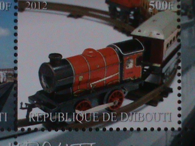 ​DJIBOUTI-2012-CLASSIC & MODEN TRAINS IMPERF-MNH S/S-VF WE SHIP TO WORLDWIDE