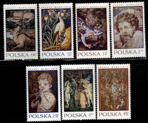 Poland Scott 1772-1778 MNH** 1970 Tapestries 16th Century Art set