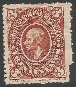 MEXICO 167 MOG THIN CREASED 256D