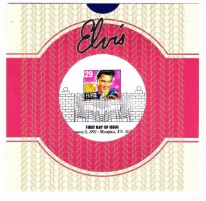 USPS Sealed 1st Day Ceremony Program #2721 Elvis Presley Music Rock & Roll 1993