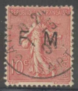 France ~ #M4 ~ Military Stamp ~ Used