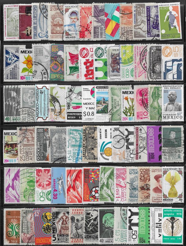 Mexico 72 mixed use stamp mini-collection  -   -  13168