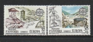 1983 Andorra, Spanish - Sc 153-4 - MH VF - 2 single - Europa