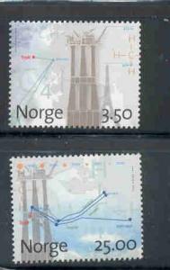 Norway Sc 1124-5 1996 Troll Gasfield stamp set