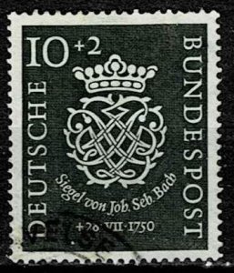 Germany 1950, Scott#B314 used welfare, Seal of Johann Sebastian Bach