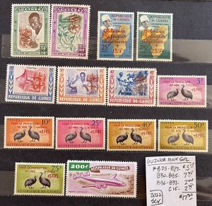 Guinea MNH Selection #B25//C15- SCV=$17.30