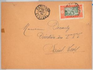 SENEGAL -  POSTAL HISTORY: COVER with nice postmark: Rufisque 1934