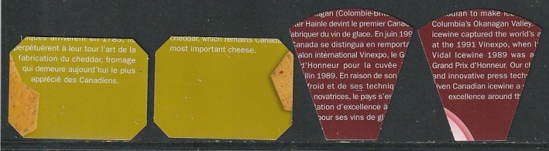 2006 Canada Sc 2168-71 - MNH VF - 4 single - Wine and Cheese