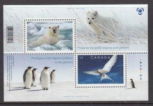 Canada 2327b Animals Souvenir Sheet MNH VF