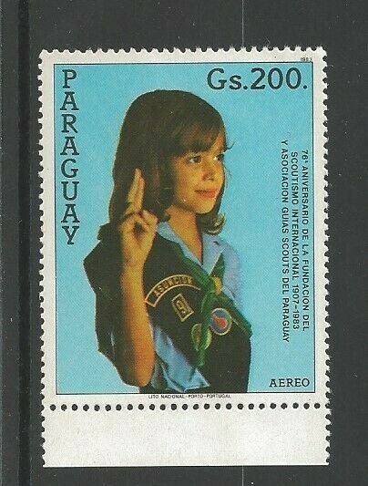 1984 Girl Scouts Paraguay 75th anniversary 