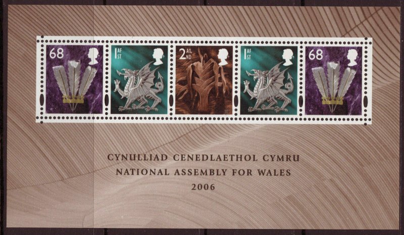 MS W121 2006 Assembly for Wales miniature sheet UNMOUNTED MINT/MNH