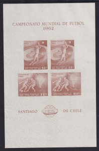 Chile C247 Footnoted Souvenir Sheet MNH VF