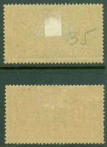 EDW1949SELL : FRENCH MOROCCO 1911 Scott #36-37 Very Fine, Mint OG. Catalog $45.