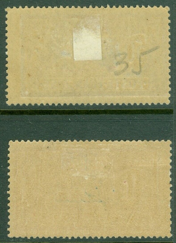 EDW1949SELL : FRENCH MOROCCO 1911 Scott #36-37 Very Fine, Mint OG. Catalog $45.