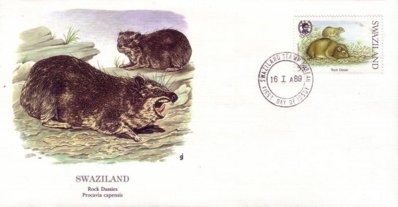 Swaziland FDC SC# 540 Rock Dassies L345