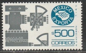 MEXICO Exporta 1496, $500P OIL VALVES. Fosforescent Paper 10 MINT, NH. VF.