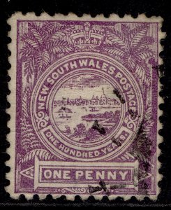 AUSTRALIA - New South Wales QV SG253, 1d lilac, FINE USED.