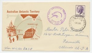 Cover / Postmark Australia 1959 Opening of Wilkes Post Office 