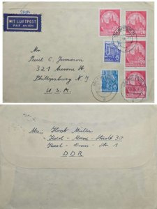 CMI) 1956. GERMAN DEMOCRATIC. ANCIENT ARCHITECTURE. PEOPLE. XF