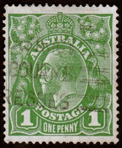 Australia Scott 67b, Perf. 14, Green (1926) Used F-VF M