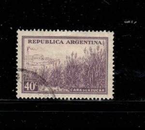 ARGENTINA #443 1935 40c SUGAR CANE F-VF USED