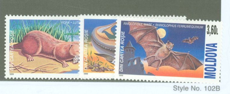 Moldova #333-335  Single (Complete Set) (Animals)