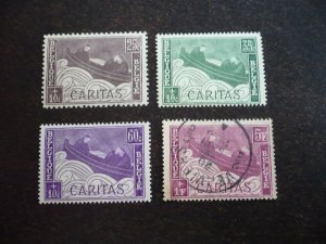 Stamps - Belgium - Scott#B64-B66, B68 - Mint & Used Hinged Part Set of 4 Stamps