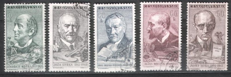 Czechoslovakia 1961 Sc#1037-1041 Used