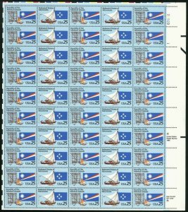 Micronesia/Marshall Islands - Full Sheet of Fifty 25 Cent Stamps Scott 2506-07