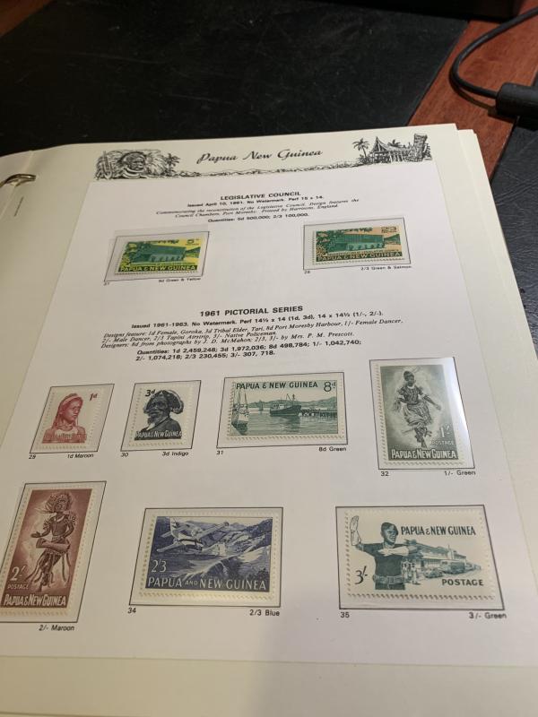 STAMP STATION PERTH: PNG Complete Collection from 1952 to 1989 Mint Never Hinged