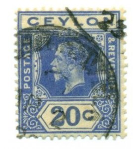 Ceylon 1924 #237 U SCV(2022)=$0.50