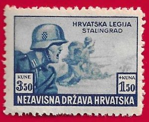 CROATIA SCOTT#B35 1943 STALINGRAD - MNH