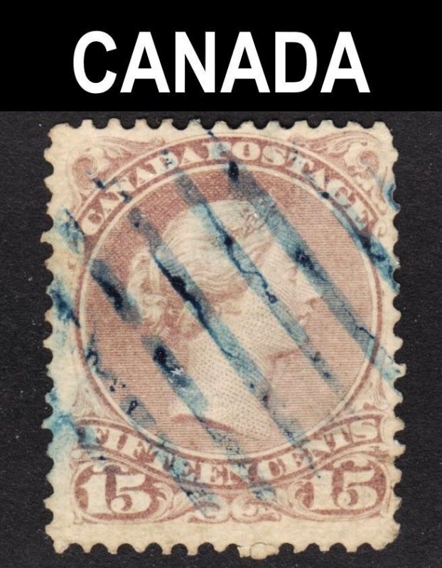 Canada Scott 29b SCARCE RED LILAC SHADE F to VF used.  FREE... Guaranteed...
