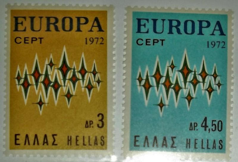 GREECE 1972 EUROPA CEPT SCOTT #1049-50