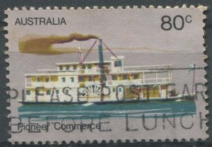 Australia Sc#538 Used, 80c multi, Pioneer Life in Australia (1972)
