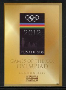 CLEARANCE SALE TUVALU SCOTT #1209 LONDON OLYMPICS SOUVENIR SHEET  IMPERF MINT NH