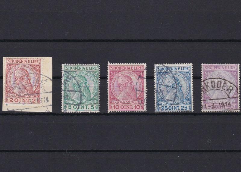 albania 1913 used stamps ref r13170