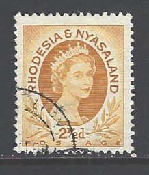 Rhodesia & Nyasaland Sc # 143B used (RS)