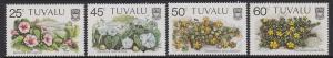 Tuvalu 1984 Beach Flowers 231-34 MNH